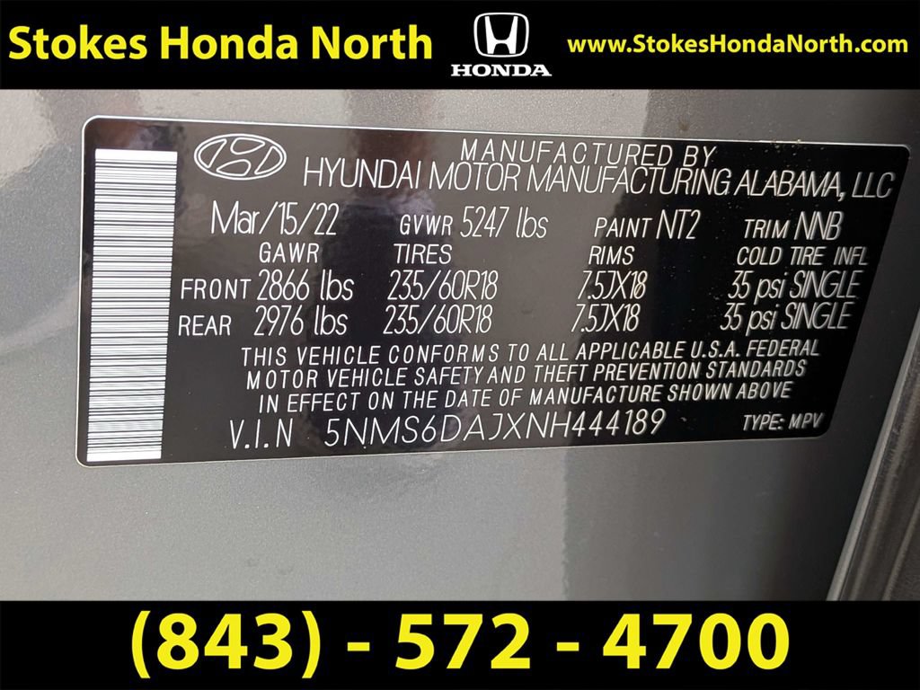 Used 2022 Hyundai Santa Fe XRT AWD/4WD image 7
