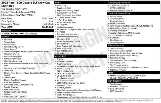 Used 2022 RAM 1500 Classic SLT RWD image 7