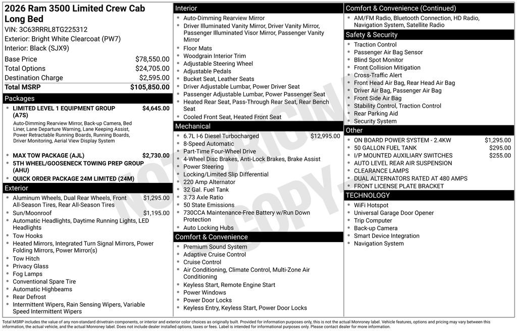 New 2026 RAM 3500 Limited image 2
