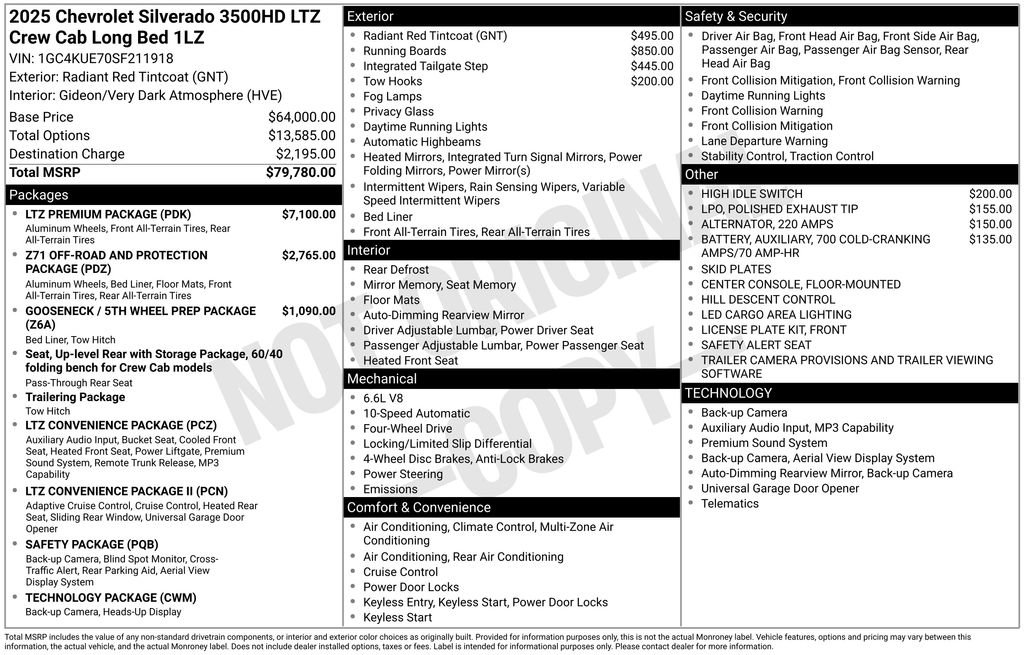 Used 2025 Chevrolet Silverado 3500 LTZ w/ LTZ Premium Package AWD/4WD image 4