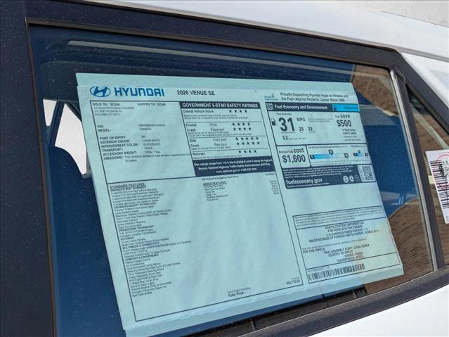 New 2026 Hyundai Venue SE image 23