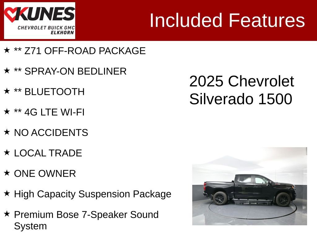Used 2025 Chevrolet Silverado 1500 RST w/ All Star Edition Plus image 3