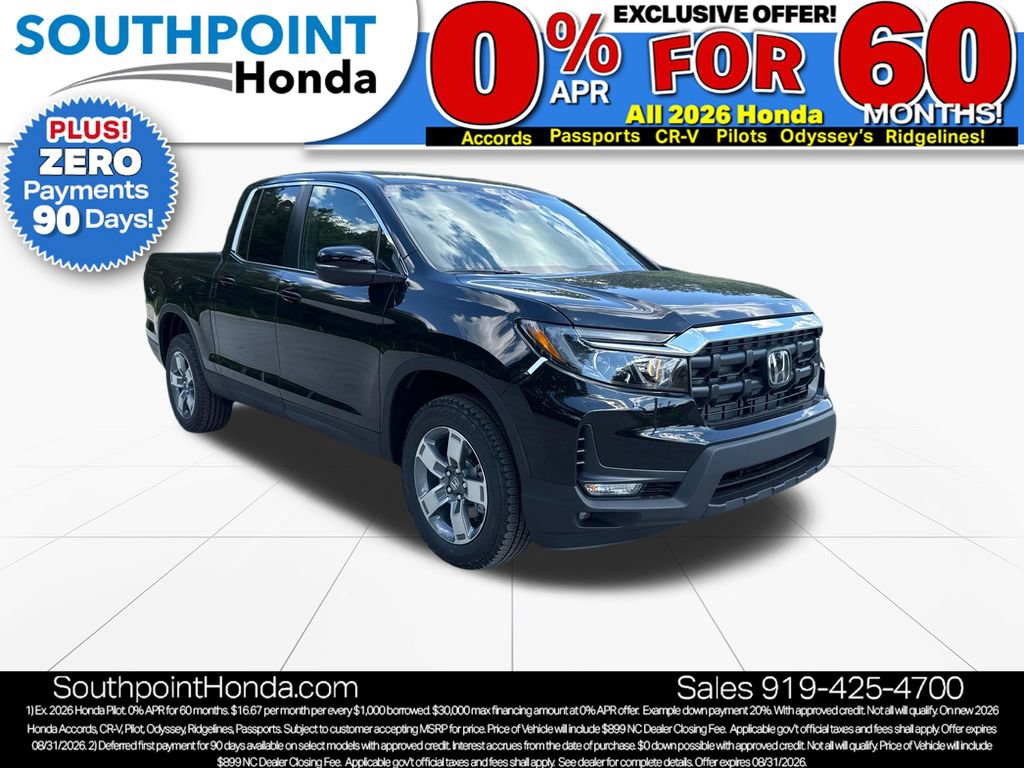 New 2026 Honda Ridgeline RTL