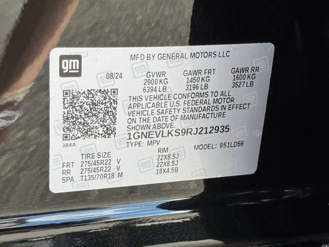 Used 2024 Chevrolet Traverse RS w/ LPO, Floor Liner Package image 22