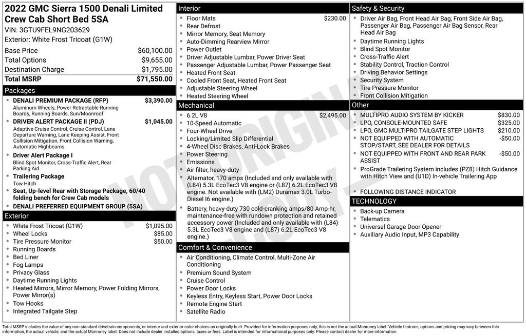 Used 2022 GMC Sierra 1500 Denali w/ Denali Premium Package image 6