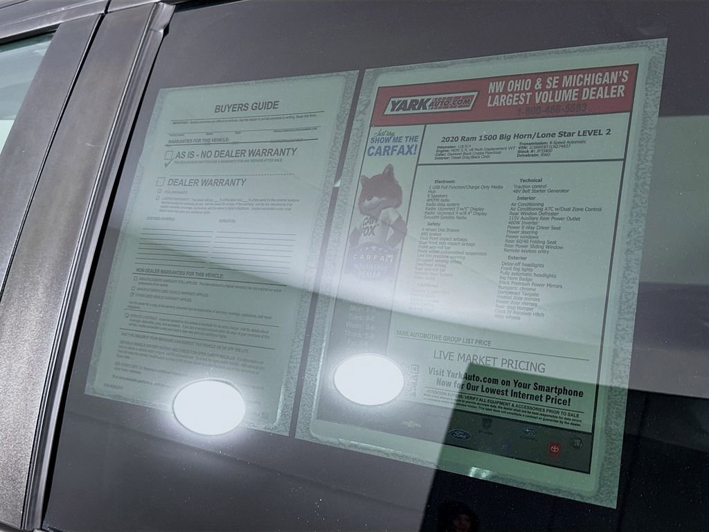 Certified 2020 RAM 1500 Big Horn image 14