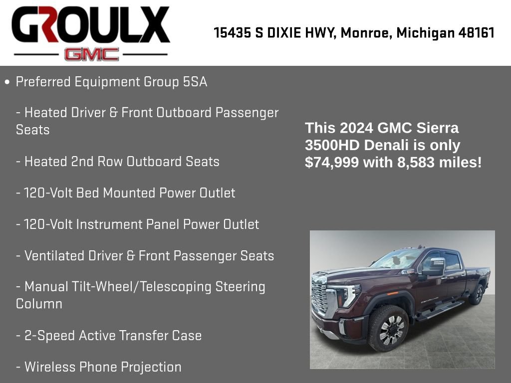 Used 2024 GMC Sierra 3500 Denali w/ Technology Package AWD/4WD image 22