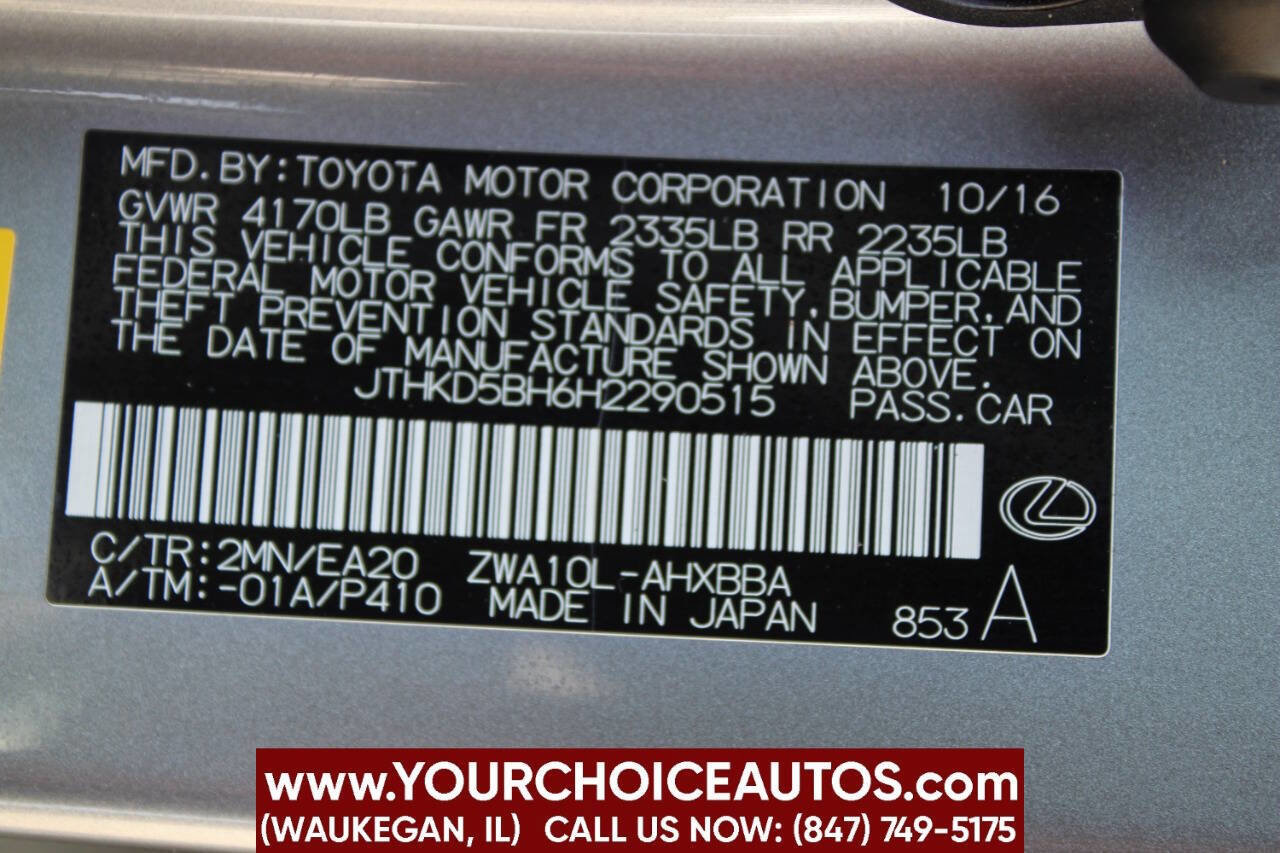 Used 2017 Lexus CT 200h image 30