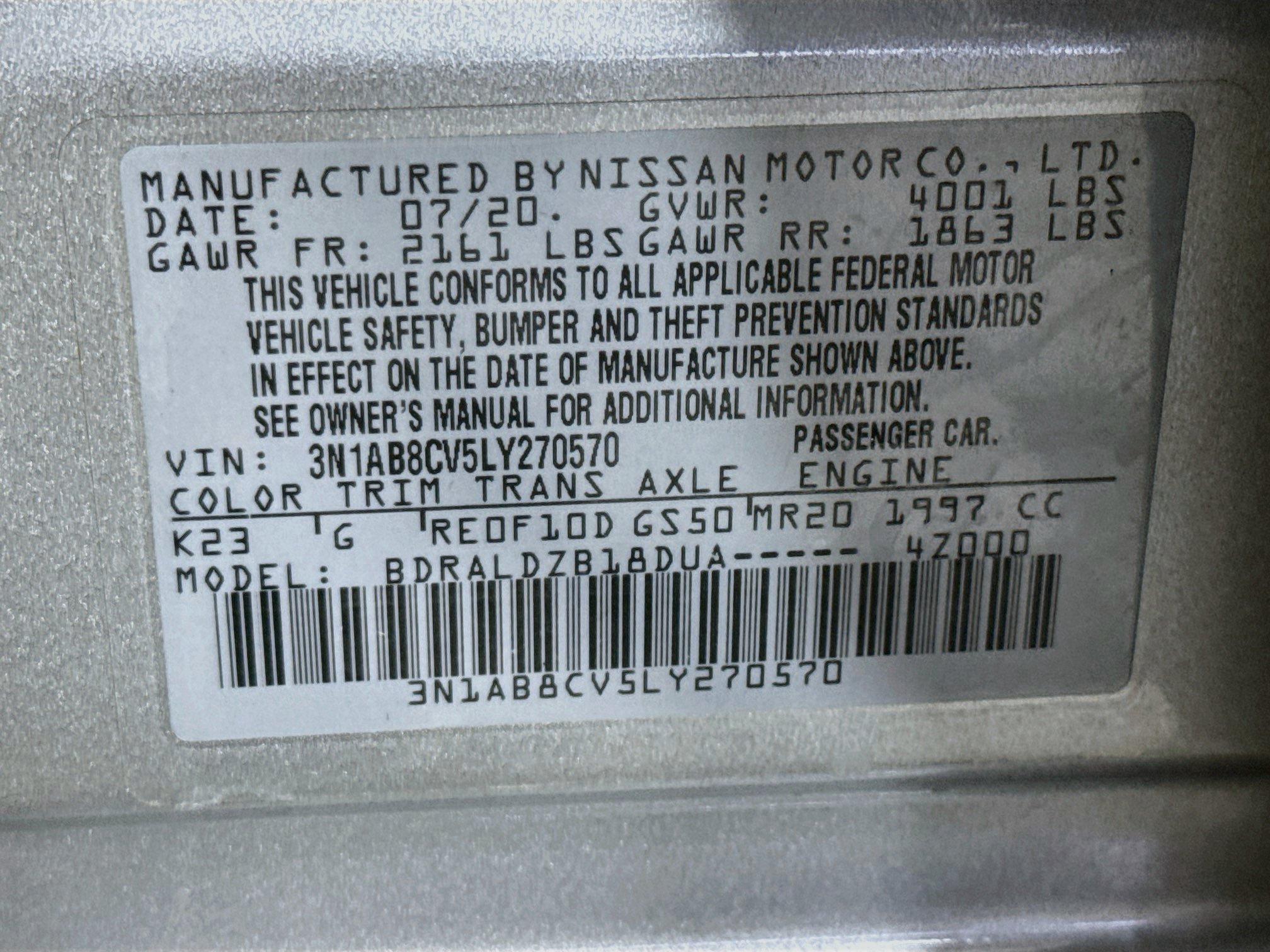 Used 2020 Nissan Sentra SV FWD image 40