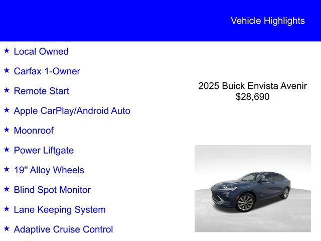 Used 2025 Buick Envista Avenir FWD image 2