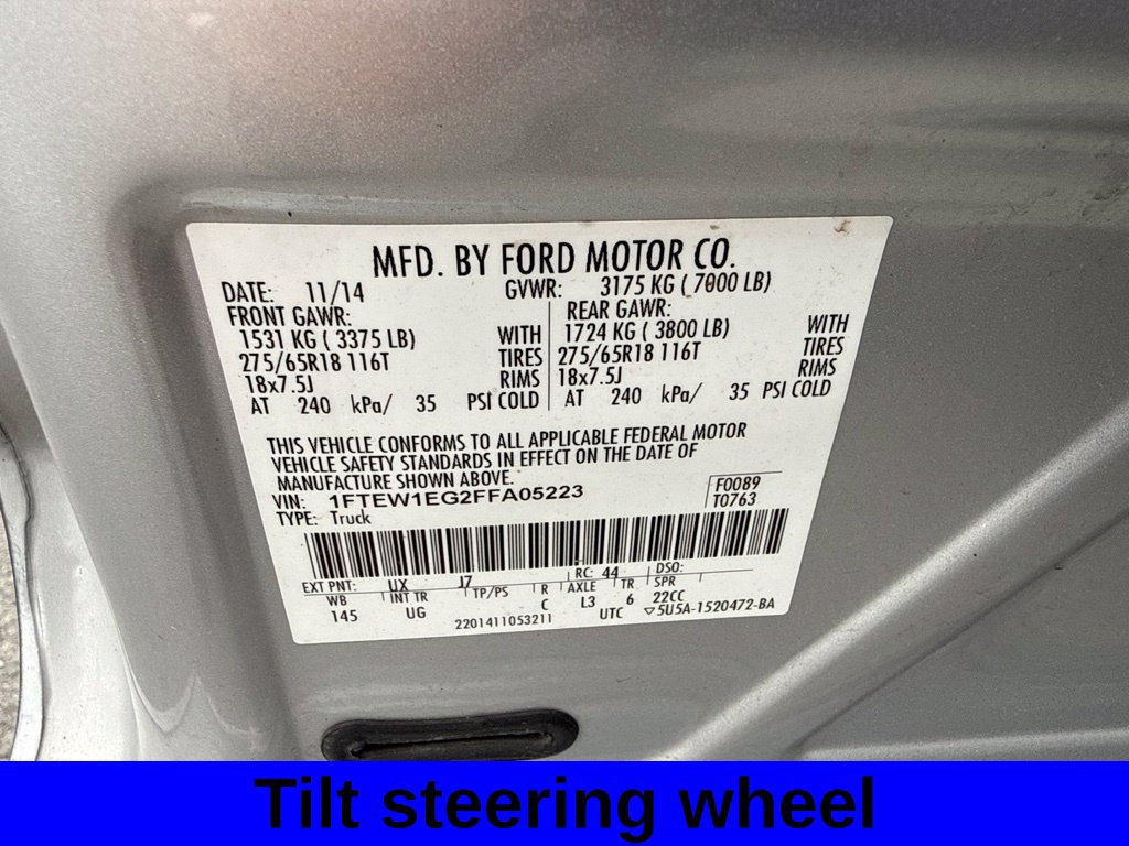 Used 2015 Ford F150 XLT w/ Equipment Group 302A Luxury AWD/4WD image 15