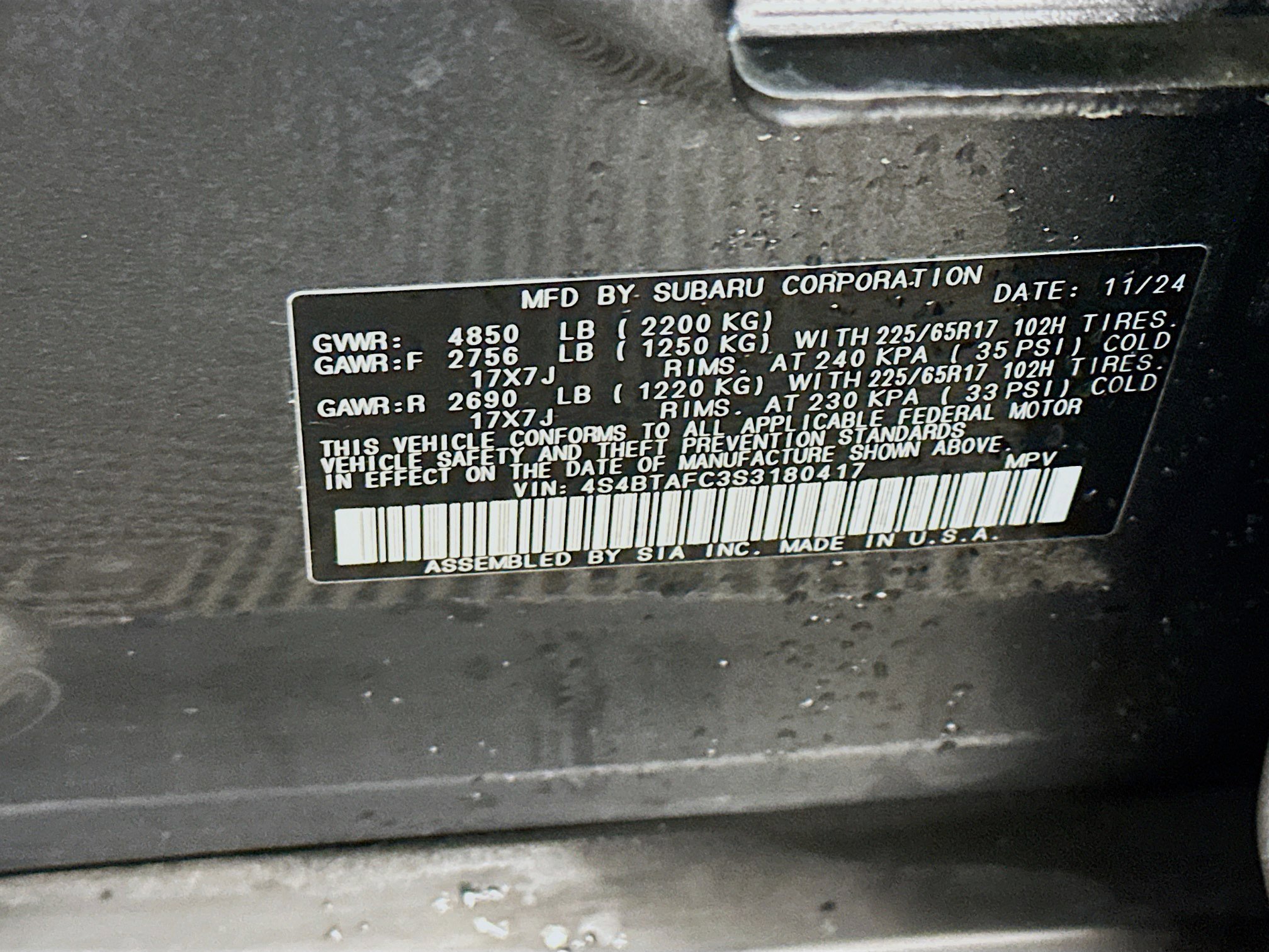 Used 2025 Subaru Outback Premium image 12