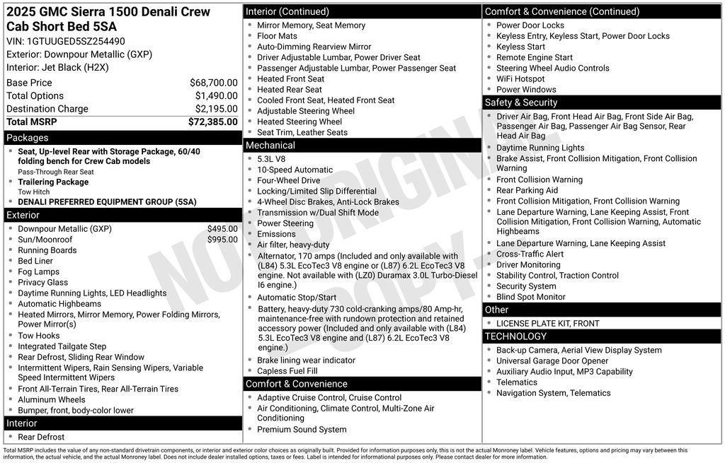 Certified 2025 GMC Sierra 1500 Denali AWD/4WD image 5