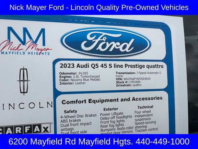 Used 2023 Audi Q5 2.0T Prestige image 33