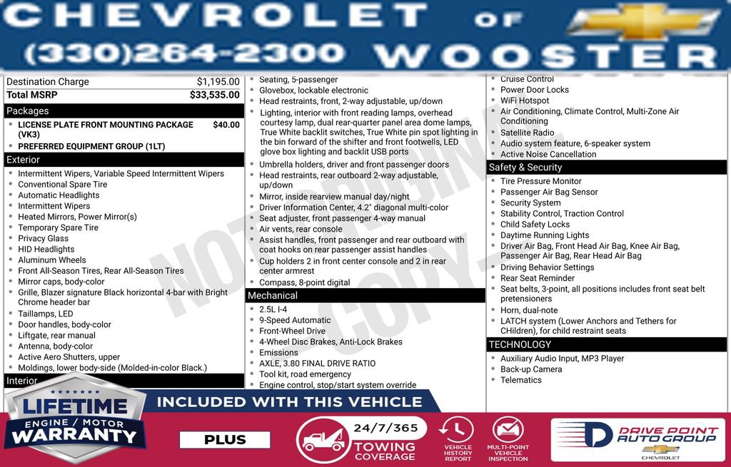 Used 2020 Chevrolet Blazer LT image 16