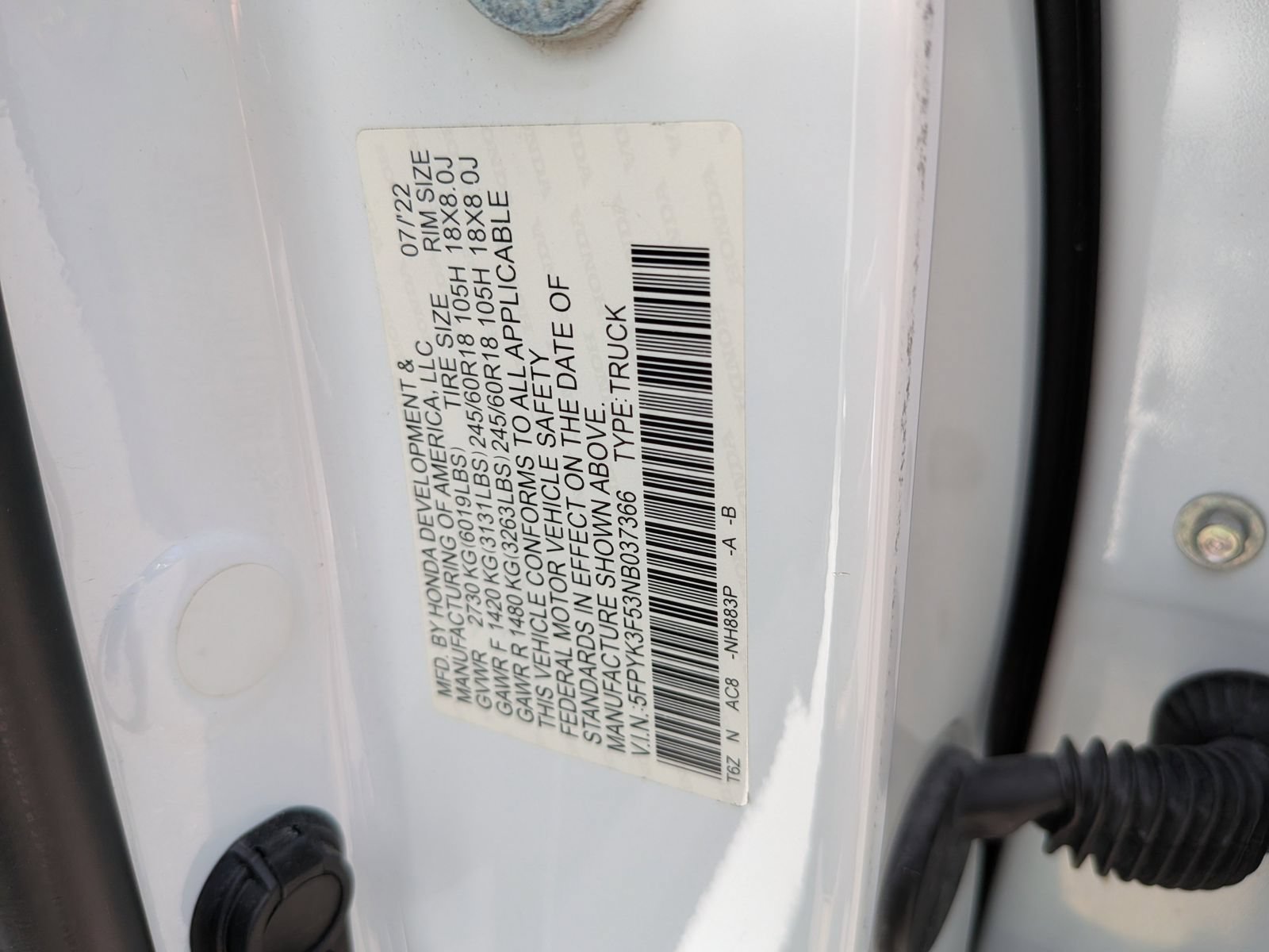 Used 2022 Honda Ridgeline RTL image 33