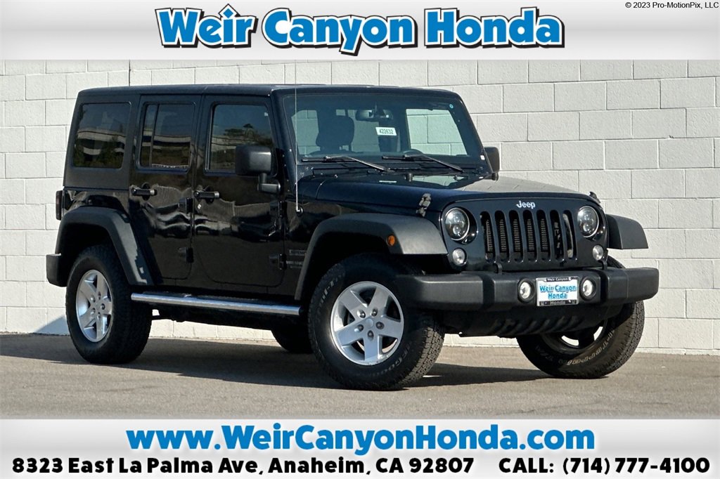 Used 2017 Jeep Wrangler Unlimited Sport w/ Quick Order Package 24S