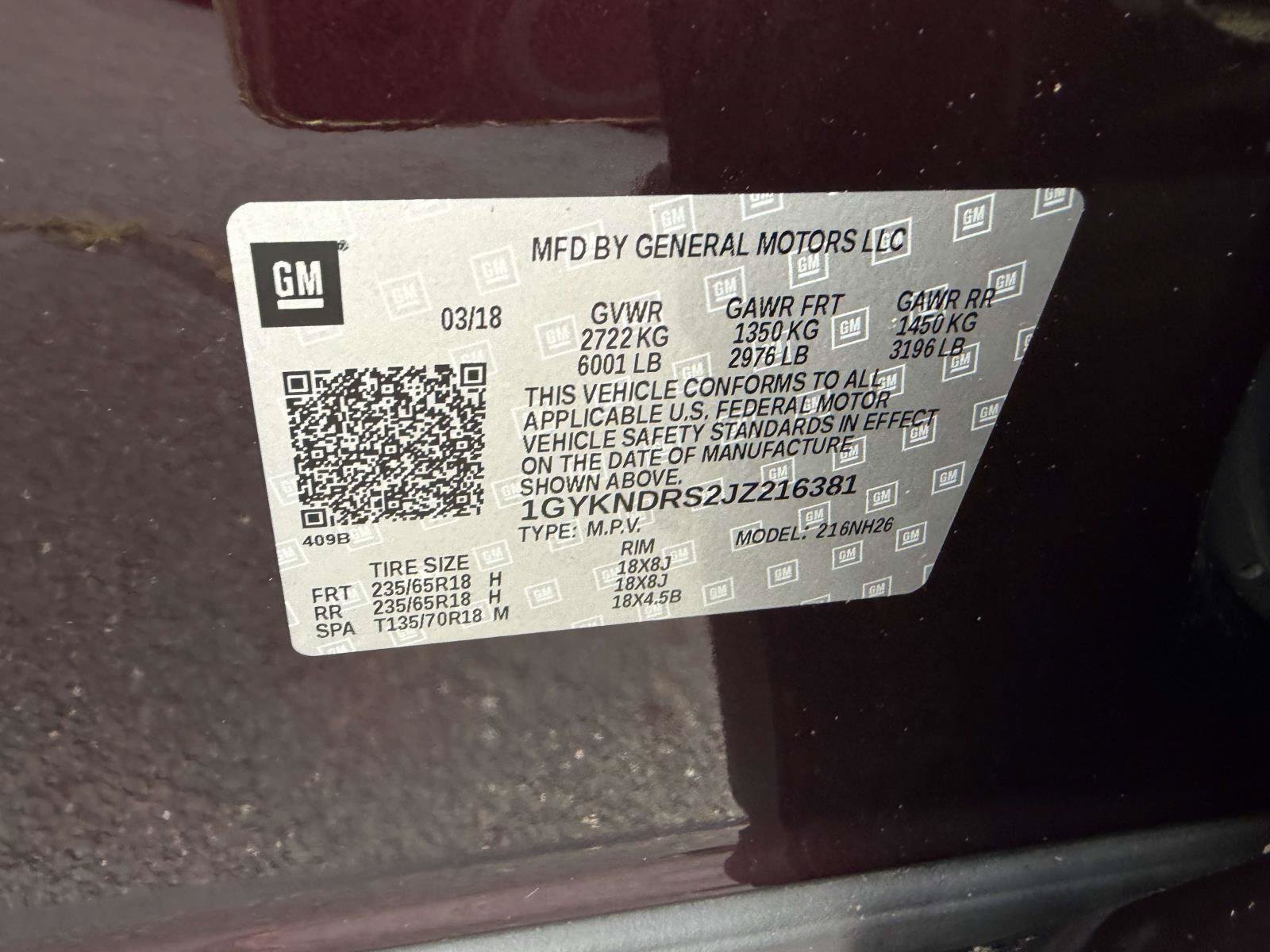 Used 2018 Cadillac XT5 Luxury w/ Driver Awareness Package AWD/4WD image 18