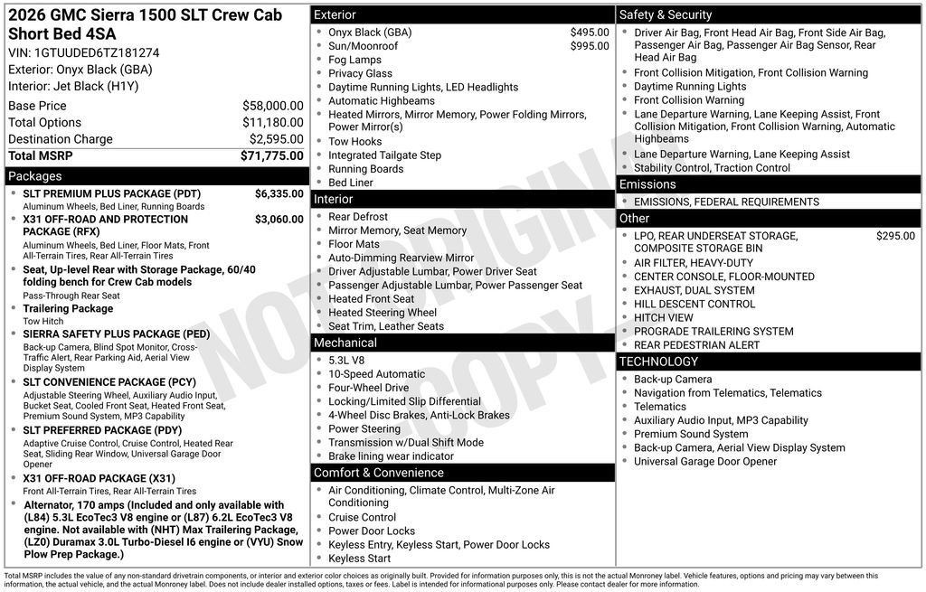 New 2026 GMC Sierra 1500 SLT w/ SLT Premium Plus Package image 39