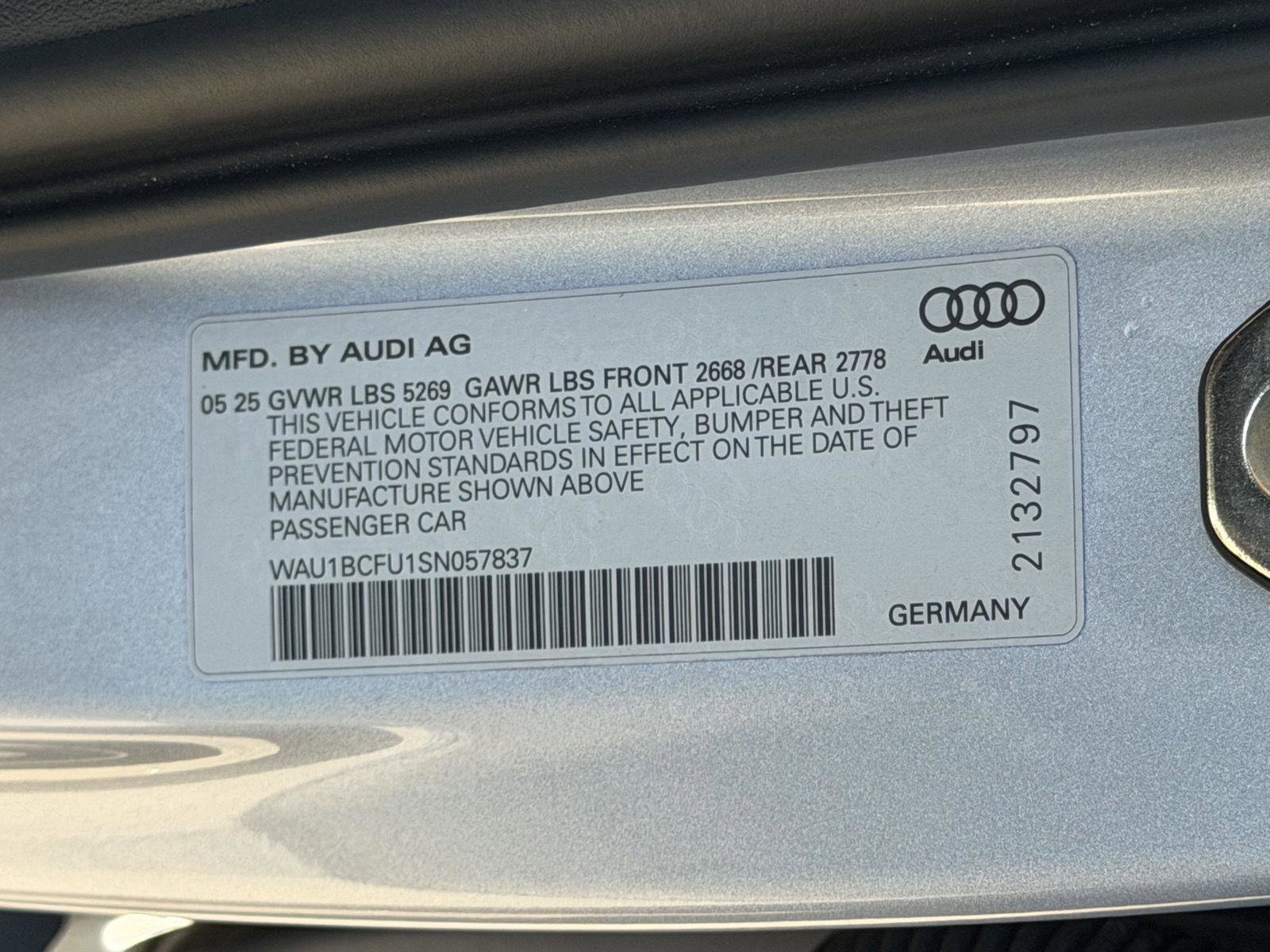 Used 2025 Audi A5 2.0T Premium w/ Convenience Package AWD/4WD image 23