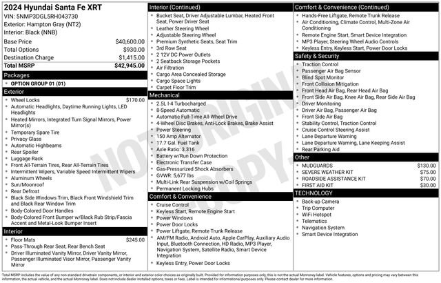 Used 2024 Hyundai Santa Fe XRT image 27