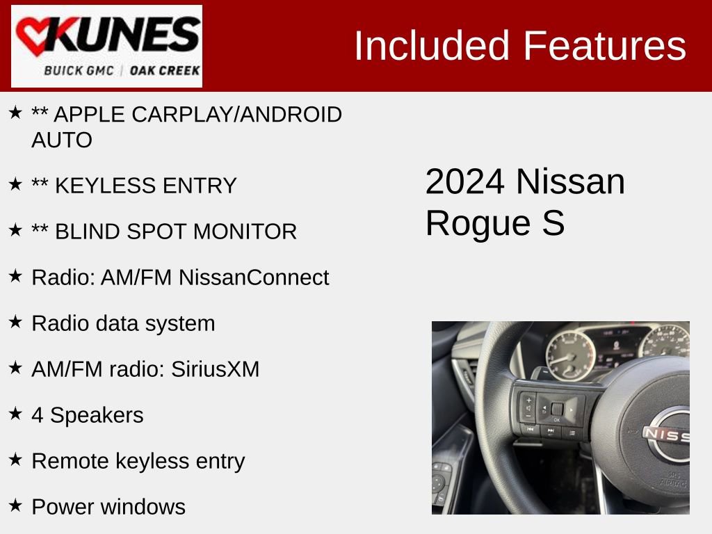 Used 2024 Nissan Rogue S image 2