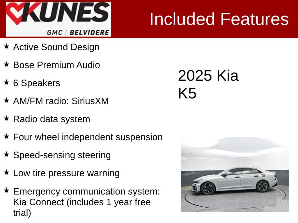 Used 2025 Kia K5 GT-Line w/ GT-Line Premium Package FWD video 2
