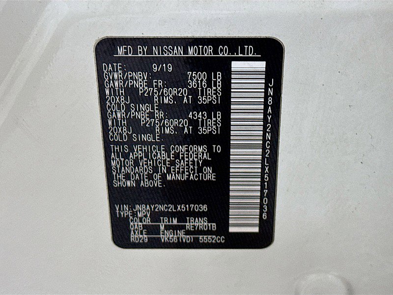 Used 2020 Nissan Armada SL w/ Premium Package image 35