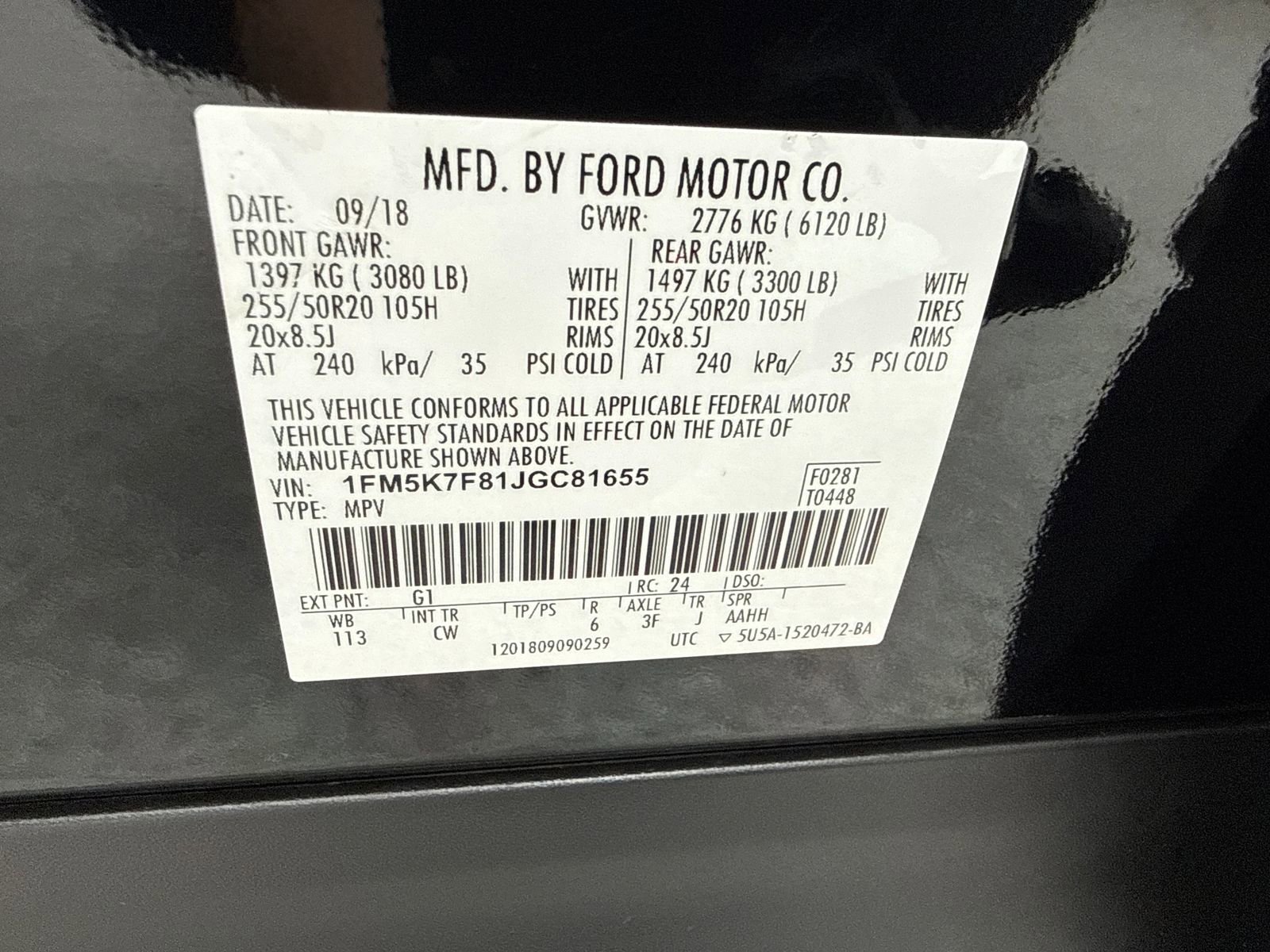 Used 2018 Ford Explorer Limited w/ Ford Safe & Smart Package FWD image 57