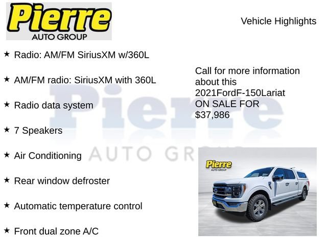 Used 2021 Ford F150 Lariat w/ Equipment Group 502A High AWD/4WD image 7