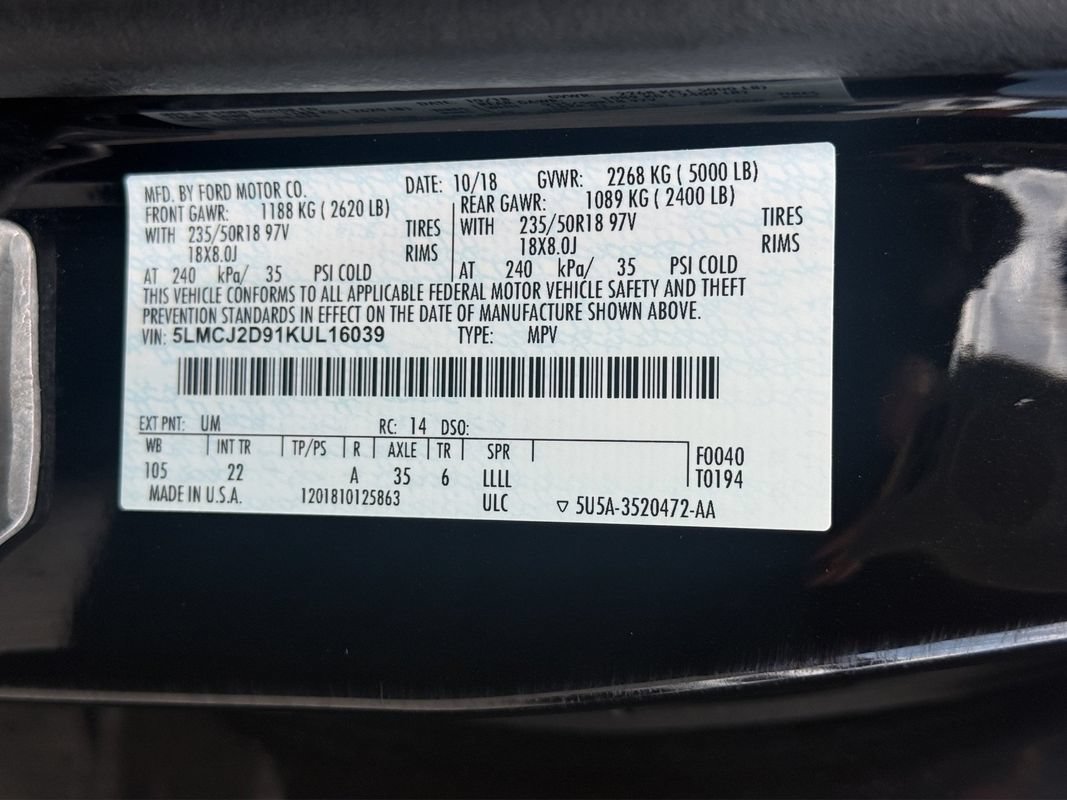 Used 2019 Lincoln MKC Select w/ Select Plus Package AWD/4WD image 27