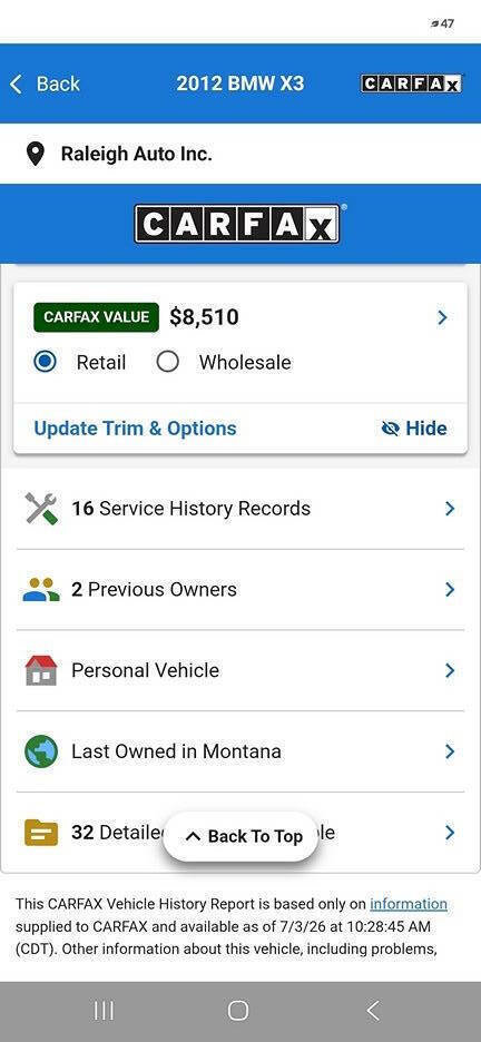 Used 2012 BMW X3 xDrive35i AWD/4WD image 77