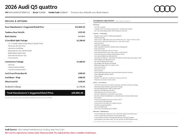 New 2026 Audi Q5 2.0T AWD/4WD image 17
