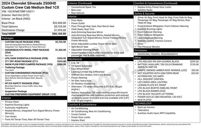 Certified 2024 Chevrolet Silverado 2500 Custom w/ Custom Value Package image 5