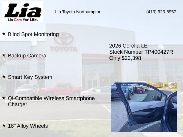 Used 2026 Toyota Corolla LE w/ LE Premium Package FWD image 14