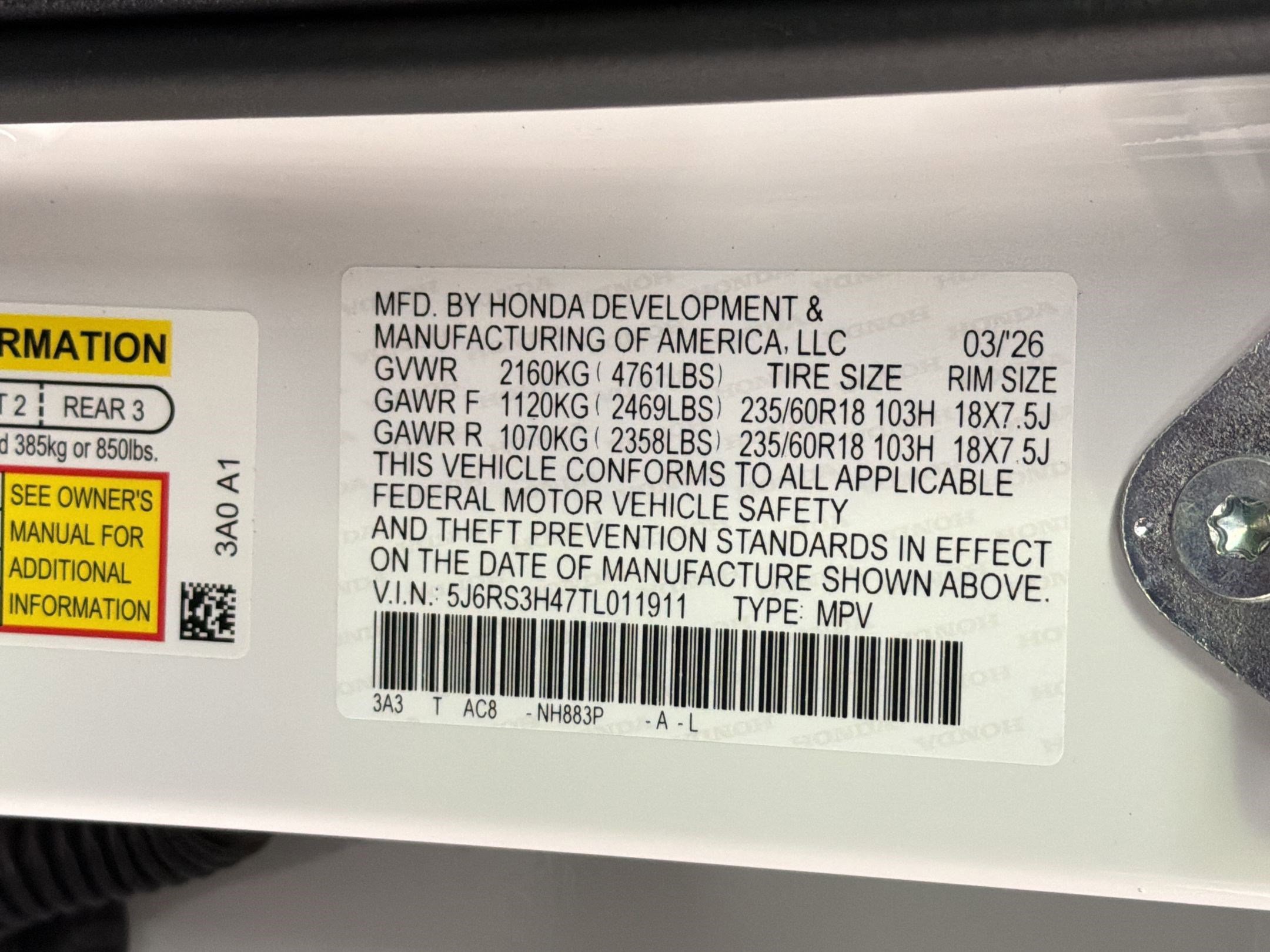 New 2026 Honda CR-V EX image 21