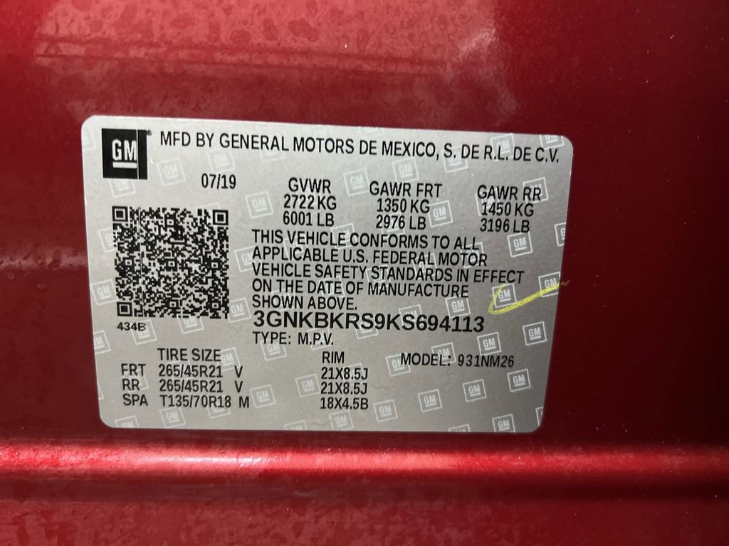 Used 2019 Chevrolet Blazer Premier w/ Sun and Wheels Package image 35