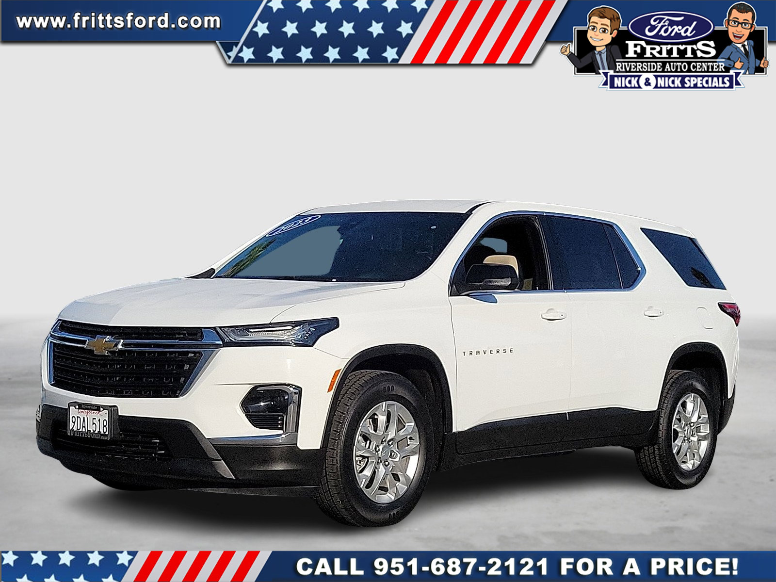 Used 2023 Chevrolet Traverse LS w/ LPO, Floor Liner Package AWD/4WD image 1
