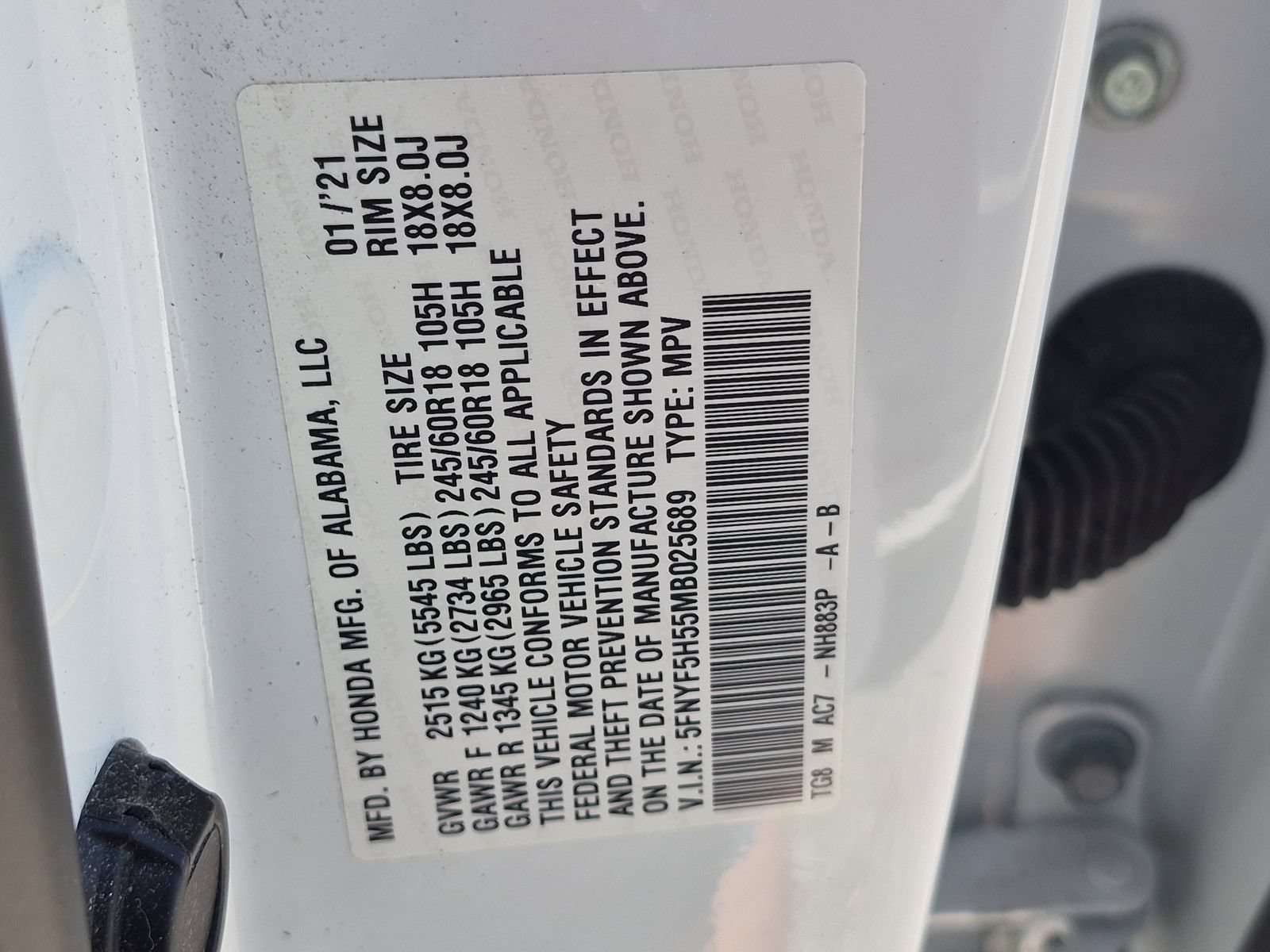 Certified 2021 Honda Pilot EX-L image 23