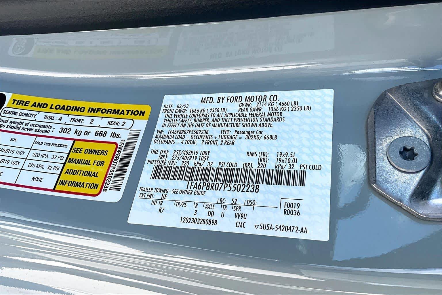 Used 2023 Ford Mustang Mach 1 w/ Equipment Group 700A RWD image 31