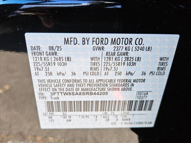 New 2025 Ford Maverick Lariat w/ Black Appearance Package AWD/4WD image 16
