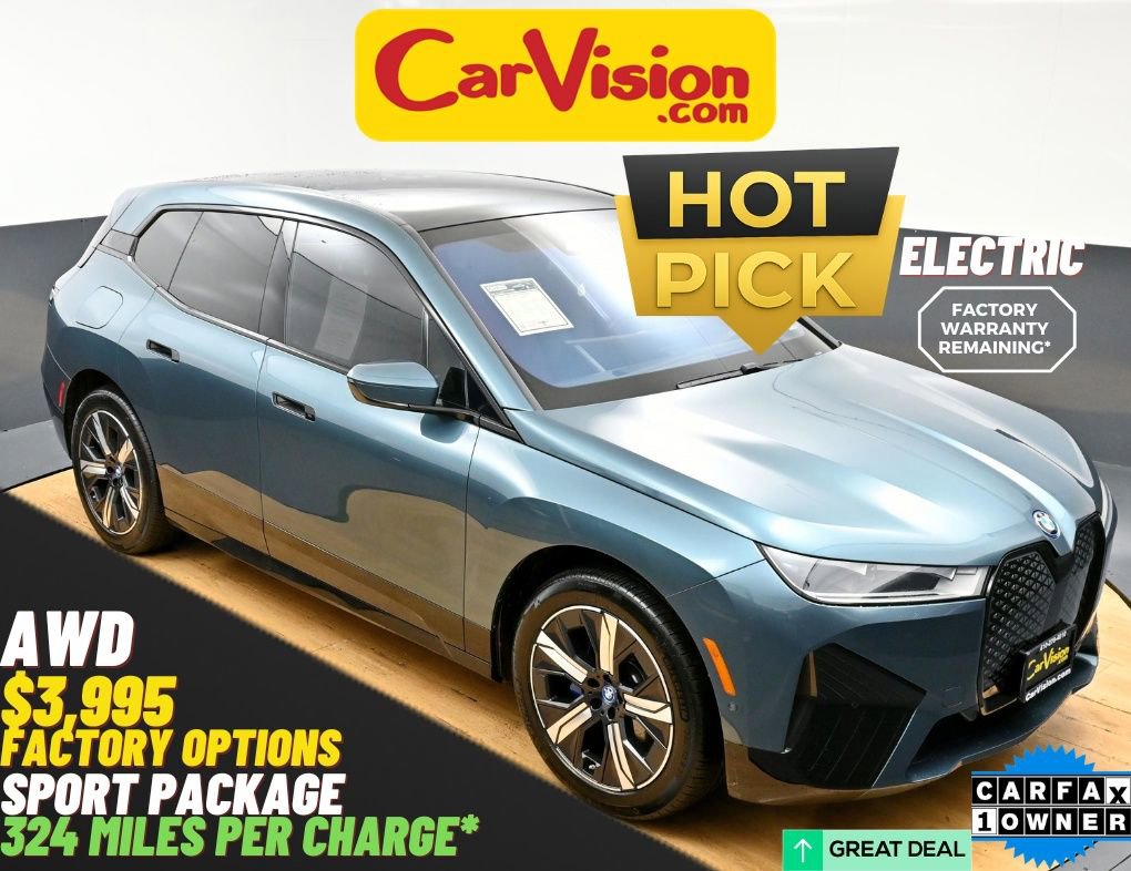 Used 2023 BMW iX xDrive50 w/ Sport Package AWD/4WD image 1