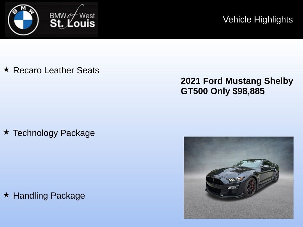 Used 2021 Ford Mustang Shelby GT500 w/ Technology Package RWD image 8