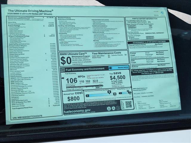 New 2026 BMW i5 eDrive40 w/ M Sport Package image 17