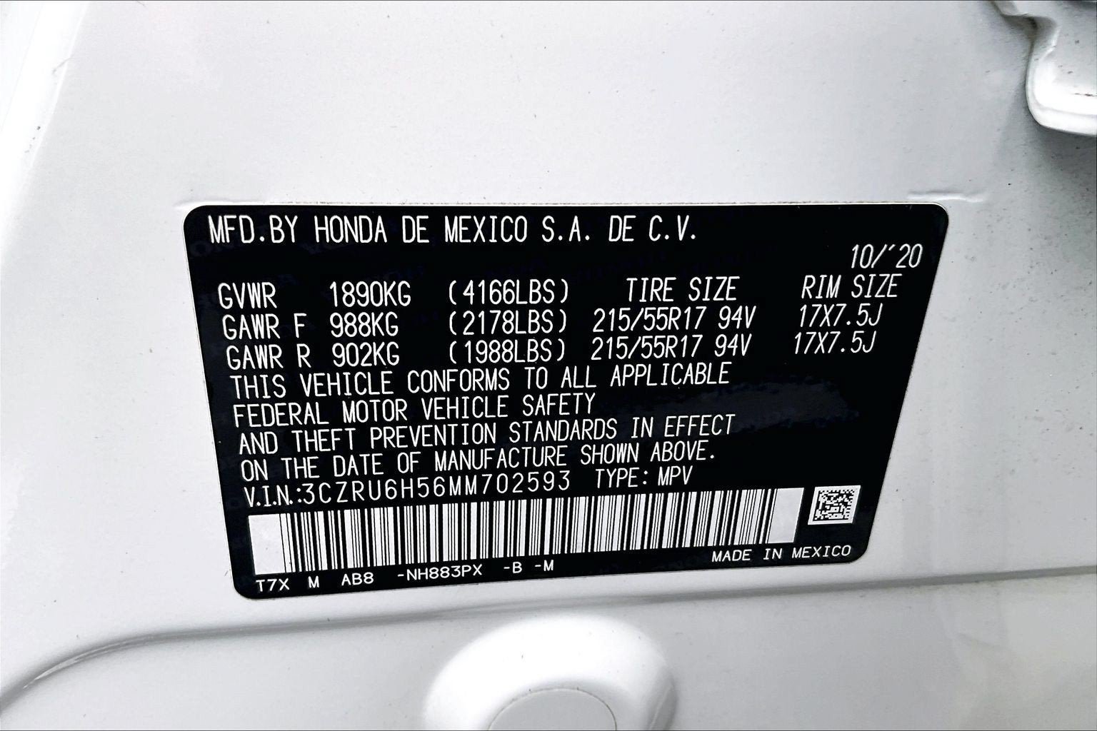 Used 2021 Honda HR-V EX image 29