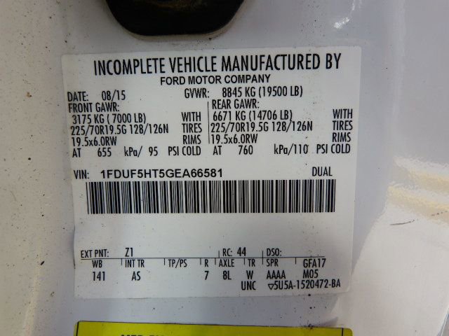 Used 2016 Ford F550 4x4 Regular Cab Super Duty image 43