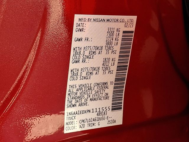 Used 2023 Nissan Titan PRO-4X w/ Pro-4x Utility Package image 27