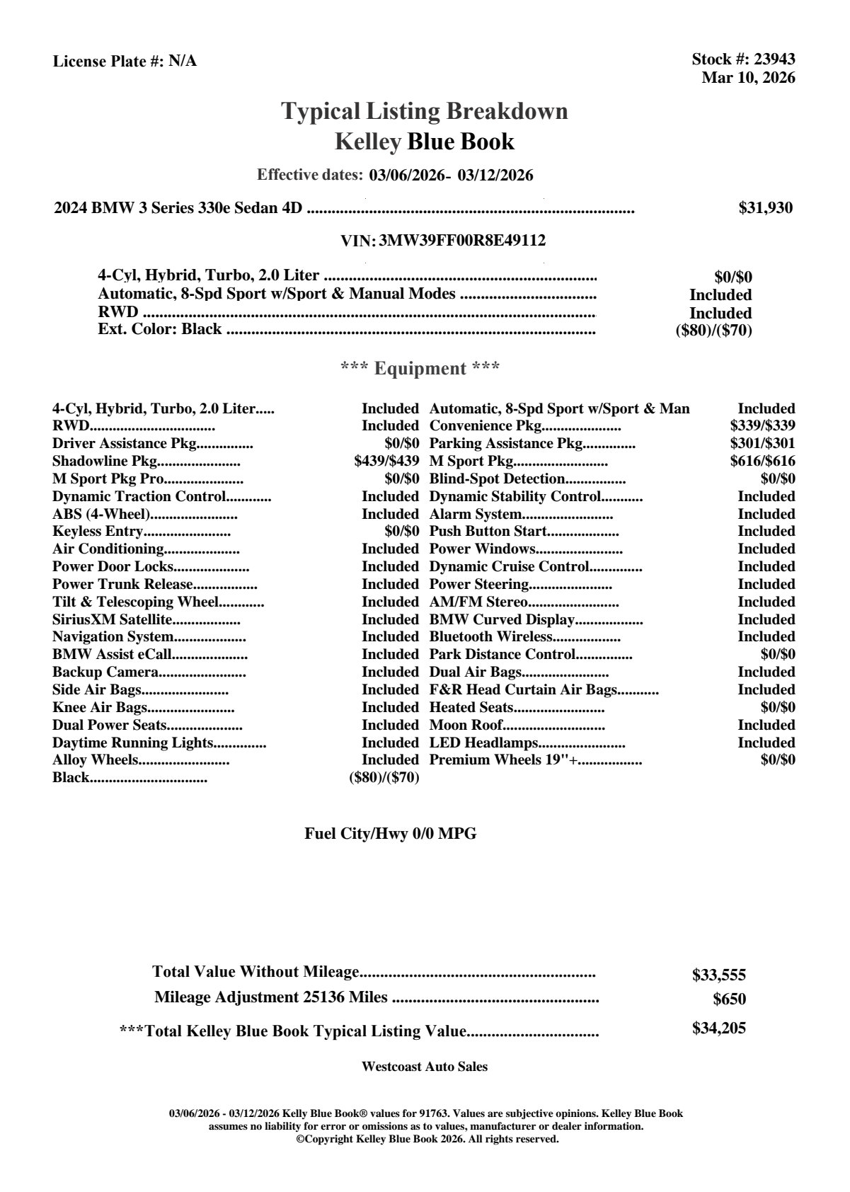 Used 2024 BMW 330e w/ M Sport Package image 4