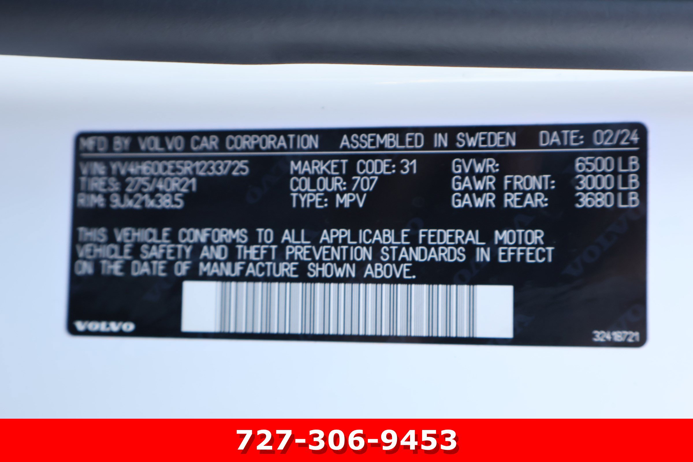 Used 2024 Volvo XC90 T8 Plus w/ Protection Package Premier AWD/4WD image 26