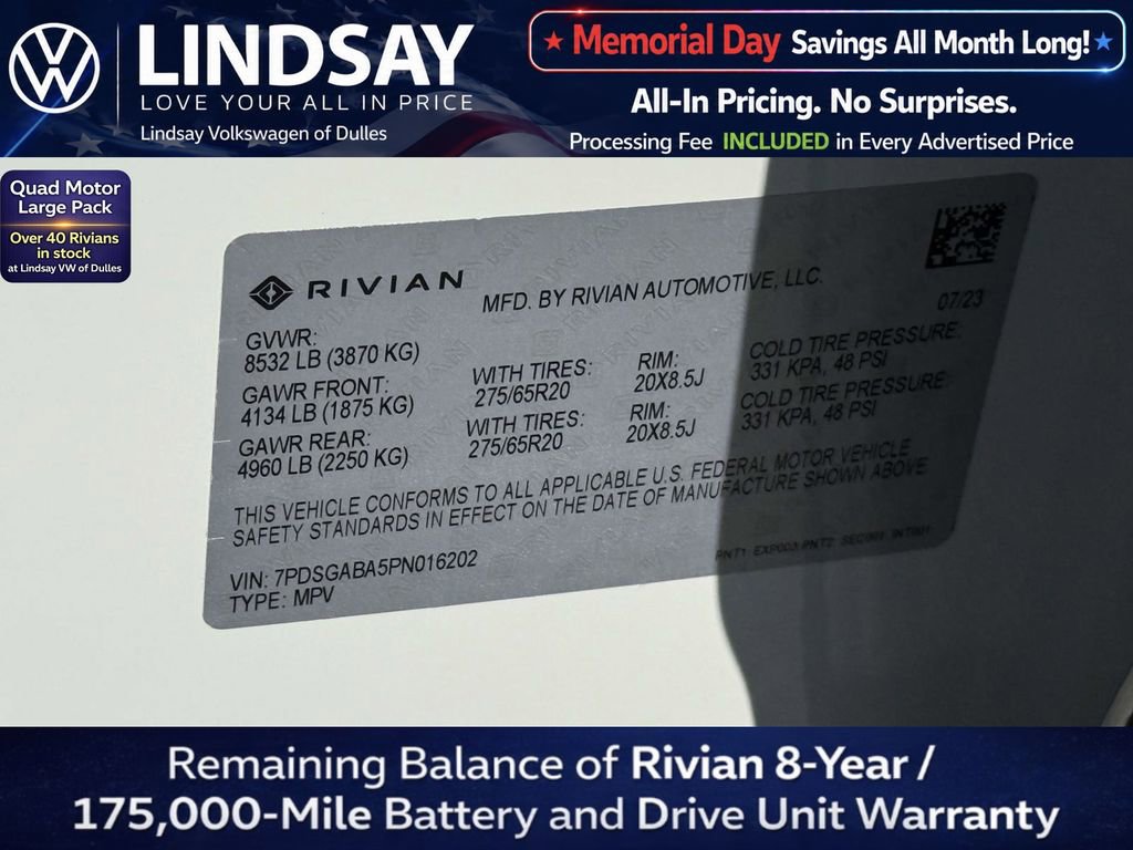 Used 2023 Rivian R1S Adventure AWD/4WD image 29